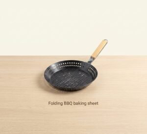 Camping-Vegetables-Pancake-Folding-BBQ-Barbecue-Plate-Circular-Non-stick-BBQ-Barbecue-Basket-2.jpeg Non stick Barbecue Basket