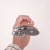 Wooden Handle Double Wheel Round Roller Knife